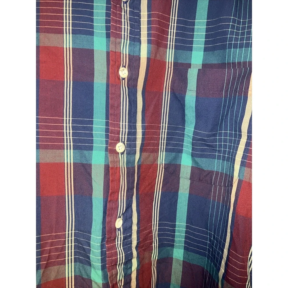 Nordstrom Men's size 2XL Tall Plaid Button‎ Front Shirt